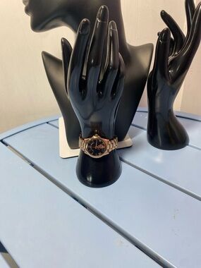 U.S. Polo Assn Gold Tone Women’s Watch Black Dial Roman Numerals USC40135